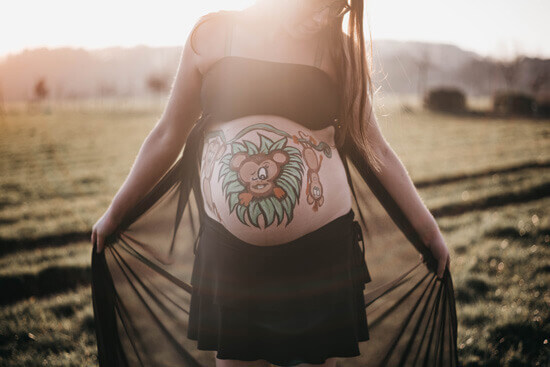 grossesse bellypainting